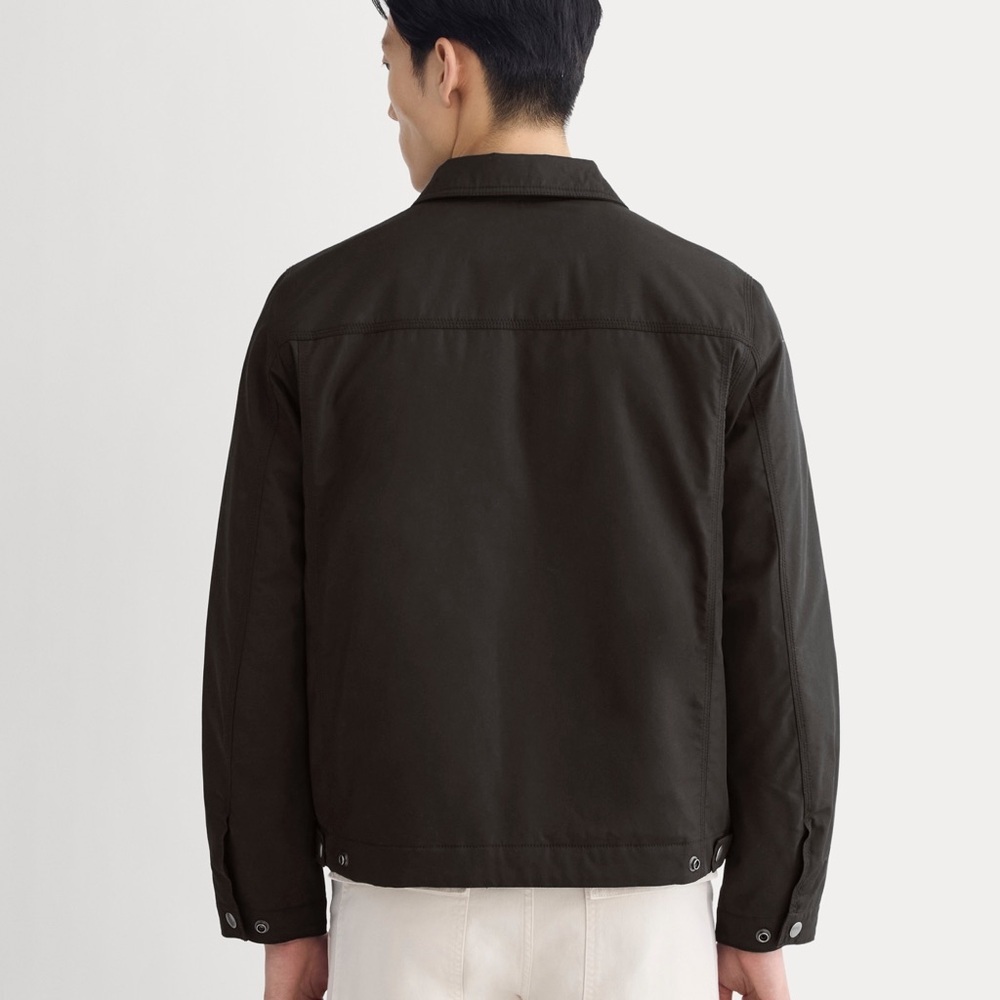 NWT EVERLANE Men’s The Filled Harrington Jacket - Med - Cotton Blended - Picture 2 of 15